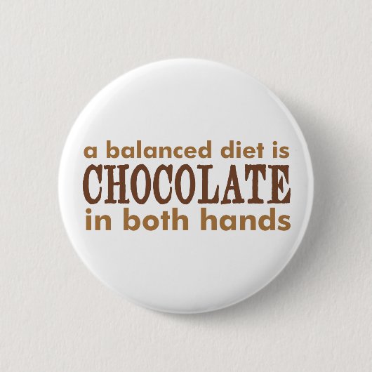 Badge Rond 5 Cm Une alimentation équilibrée est… (Devant)