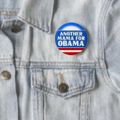 Badge Rond 5 Cm Une autre maman pour le bouton d'Obama (En situation)