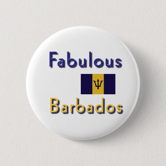 Badge Rond 5 Cm une barbade (Devant)