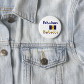 Badge Rond 5 Cm une barbade (En situation)