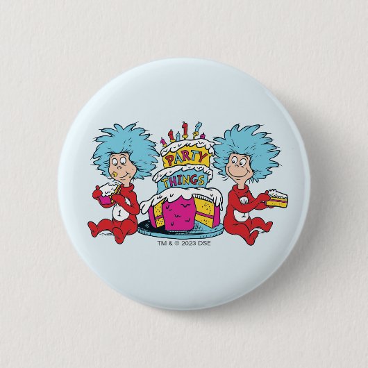 Badge Rond 5 Cm Une chose Deux choses du parti (Devant)