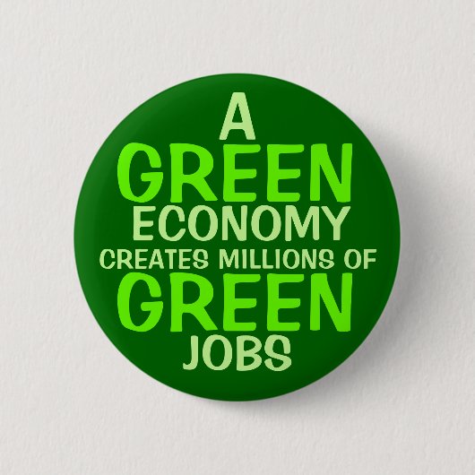 Badge Rond 5 Cm Une économie verte (Devant)