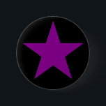 Badge Rond 5 Cm Une Étoile Violette De L'Anarchie-Féminisme<br><div class="desc">Symbole emblématique de l'anarchie-féminisme.</div>
