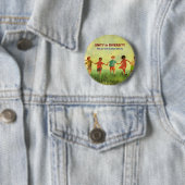 Badge Rond 5 Cm Une famille humaine (En situation)