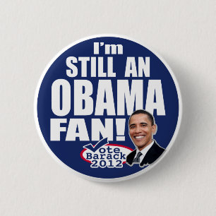 Badge Rond 5 Cm Une fan toujours d'Obama