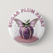 Badge Rond 5 Cm Une fée de prune de sucre (Devant)