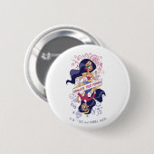 Badge Rond 5 Cm Une Femme Merveilleuse Démasque Vos Pouvoirs (Devant & derrière)