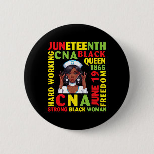 Badge Rond 5 Cm Une femme noire forte de Black Queen