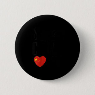 Badge Rond 5 Cm Une femme quelqu'un en Chine m'aime à distance Fam