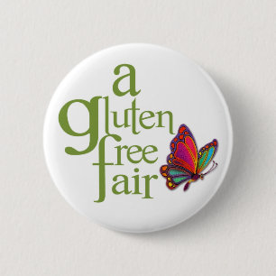 Badge Rond 5 Cm Une foire libre de gluten - bouton