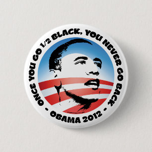 Badge Rond 5 Cm Une fois que vous êtes 1/2 Noir, vous ne revenez
