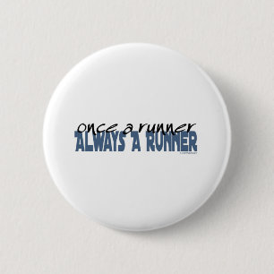 Badge Rond 5 Cm Une fois un coureur
