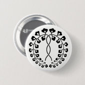 Badge Rond 5 Cm une glycine (Devant & derrière)