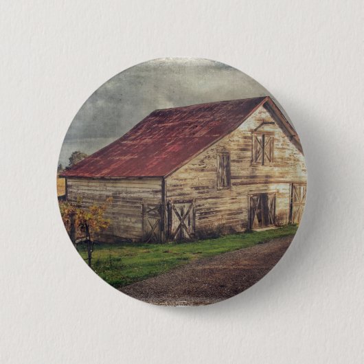 Badge Rond 5 Cm Une grange rustique (Devant)