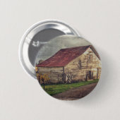 Badge Rond 5 Cm Une grange rustique (Devant & derrière)
