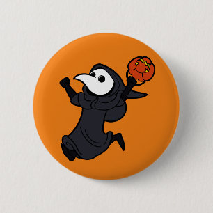 Badge Rond 5 Cm Une Halloween conviviale pour la peste !