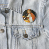 Badge Rond 5 Cm Une Halloween Jolley (En situation)