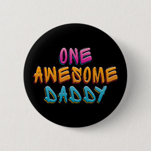 Badge Rond 5 Cm Une incroyable Typographie du Graffiti pour papa