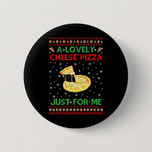 Badge Rond 5 Cm Une jolie pizza au fromage en solo amusant Kevin X