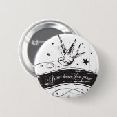 Badge Rond 5 Cm "Une maison plus juste que la prose " (Devant & derrière)