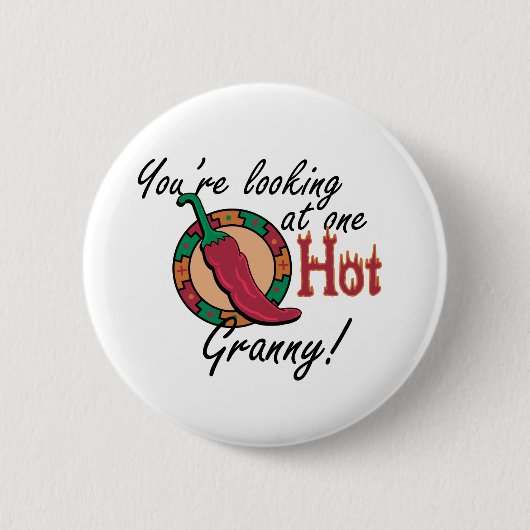 Badge Rond 5 Cm Une mamie chaude (Devant)