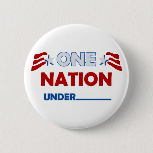 Badge Rond 5 Cm Une nation soulignent (Devant)