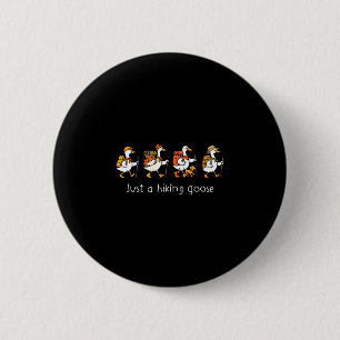 Badge Rond 5 Cm Une oie de randonnée oie mignonne randonneur extér