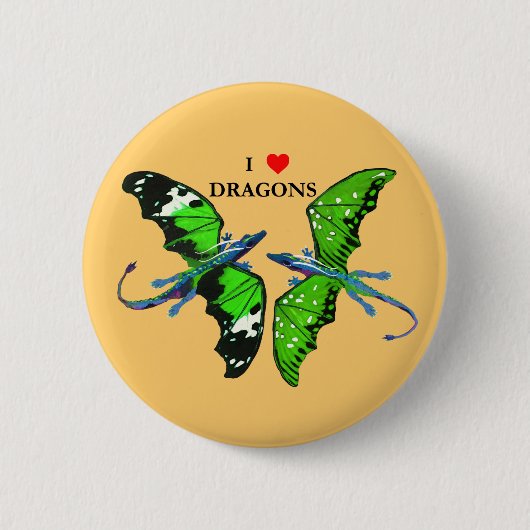 Badge Rond 5 Cm Une paire de dragons (Devant)