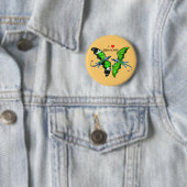 Badge Rond 5 Cm Une paire de dragons (En situation)