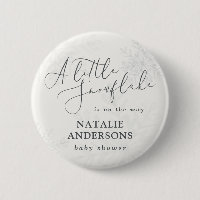 Une petite fête de baby shower d'hiver à flocon de