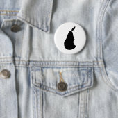 Badge Rond 5 Cm Une poire avec une morsure ! (En situation)