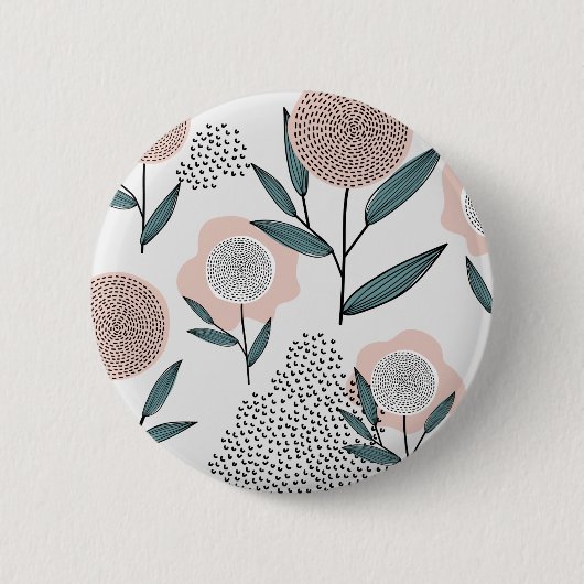 Badge Rond 5 Cm Une rose (Devant)