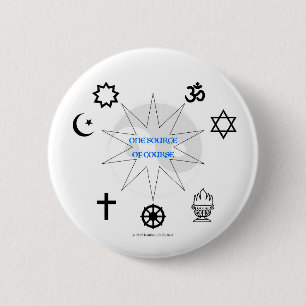 Badge Rond 5 Cm Une Source Bien Sûr