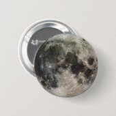 Badge Rond 5 Cm Une superbe photo de la Lune (Devant & derrière)