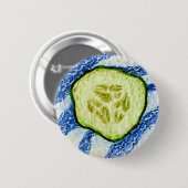 Badge Rond 5 Cm Une tranche d'été (Devant & derrière)