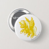 Badge Rond 5 Cm Uni or (Devant & derrière)