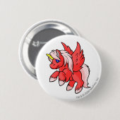 Badge Rond 5 Cm Uni rouge (Devant & derrière)