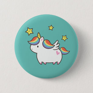 Badge Rond 5 Cm Unicorn Pony