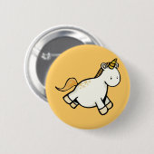 Badge Rond 5 Cm Unicorne (Devant & derrière)