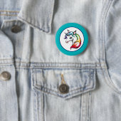 Badge Rond 5 Cm Unicorne (En situation)