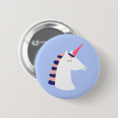 Badge Rond 5 Cm Unicorne (Devant & derrière)