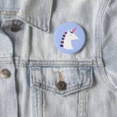 Badge Rond 5 Cm Unicorne (En situation)