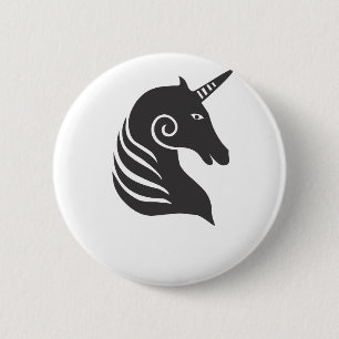 Badge Rond 5 Cm Unicorne