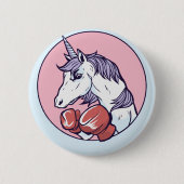 Badge Rond 5 Cm Unicorne en boîte (Devant)