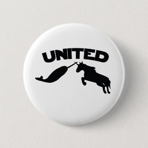 Badge Rond 5 Cm Unicorne et Narwhal