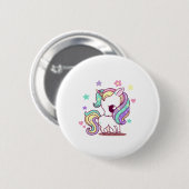BADGE ROND 5 CM UNICORNE FAIRY (Devant & derrière)