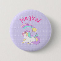 Unicorne magique avec Rainbow Shooting Star
