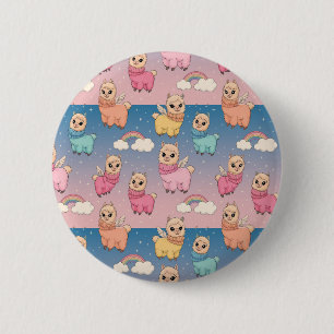 Badge Rond 5 Cm Unicorne magique et Stars Design Motif
