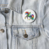 Badge Rond 5 Cm Unicorne unique (En situation)