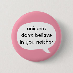 Badge Rond 5 Cm Unicornes